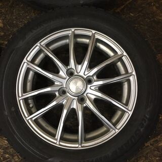 【YOKOHAMA ice GUARD iG50 PLUS 175/65R15】スタッドレス 4本【LEBEN 社外 15インチ 5.5J4HPCD100+50】フィット等　(TH252) クレジットカード QR決済可能