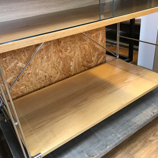 無印良品 ステンレスユニットシェルフ カップボード 中古