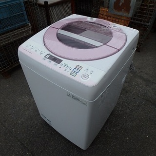 ☆ガッツリ清掃済み ☆2014年製☆SHARP 全自動洗濯機 ES-GV80P-