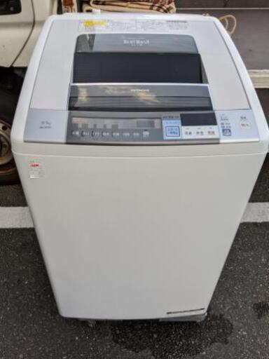 洗濯機 日立 BW-D9SV 9kg 2013年製 サビあり 現状お渡し自社配送時代引き可※現金、クレジット、スマホ決済対応※【3ヶ月保証★送料に設置込】