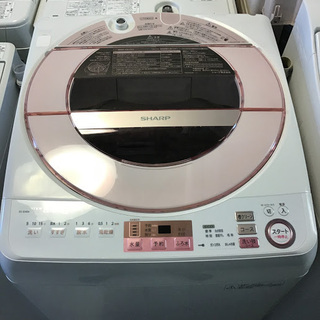 送料無料・設置無料サービス有り】洗濯機 SHARP ES-GV8A 中古