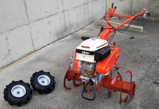 クボタ 耕運機 T1-40L　超美品　整備済み　すぐに使用可　移動用タイヤ付き