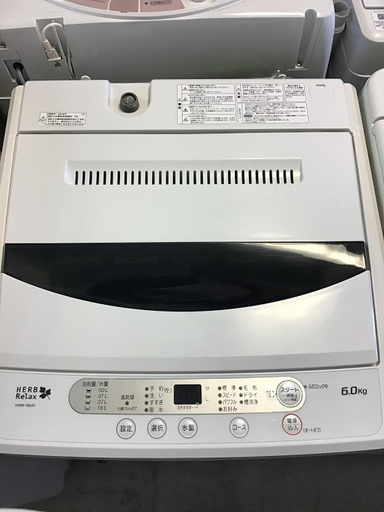 【送料無料・設置無料サービス有り】洗濯機 2018年製 HerbRelax YWM-T60A1 中古
