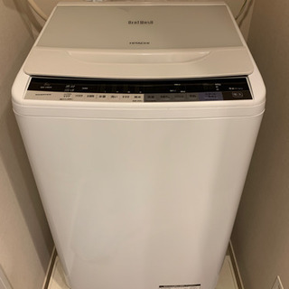 2016年製　日立BW-V80A 洗濯機　8kg ホワイト