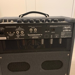 2017年購入のfender bass breaker 15 combo