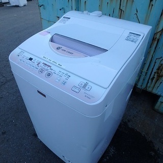 美品☆シャープ 全自動洗濯機 ES-TX5C 5.5kg 2019年製☆新札幌発 清掃済
