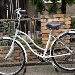 アサヒ　自転車（白）26インチ