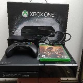 ゲーム機XBOX ONE 1TBあげます。