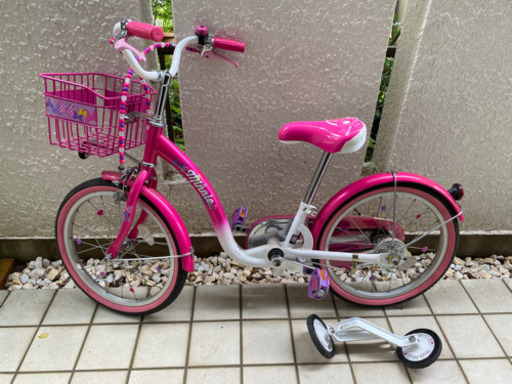 子供用自転車　アイデス　18インチ　ミニーマウス　ピンク