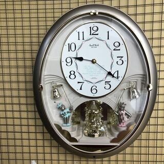 ちびしま82 　☆掛け時計 スモールワールド オルガニート 4MH730 リズム時計工業 RHYTHM スモールワールド オルガニート 4MH730RN