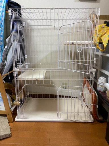 Richell猫用ケージ2段セット
