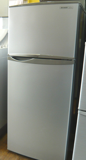 【ついに再販開始！】 札幌 118L 2013年製 2ドア冷蔵庫 シャープ SJ-H12W シルバー 銀 冷蔵庫