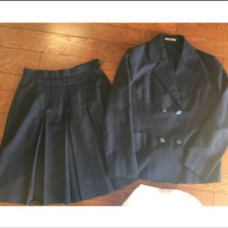 標準服★紺スカートスーツ4点セット★セットアップスーツ★ブラウス付