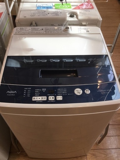 【安心1年保証付】AQUA 全自動洗濯機 AQW-BK45G 2018年製 【ﾄﾚﾌｧｸ桶川店】