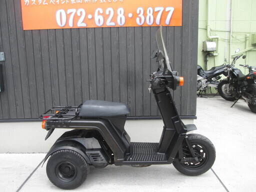 ★10万円　ジャイロX　ミニカー登録車！TD01　２スト　セル1　実動車★ホンダ　ジャイロ　黒