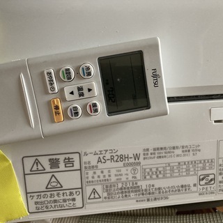 2018年製高年式 FUJITSU/富士通 ルームエアコン ノクリア AS-R28H-W