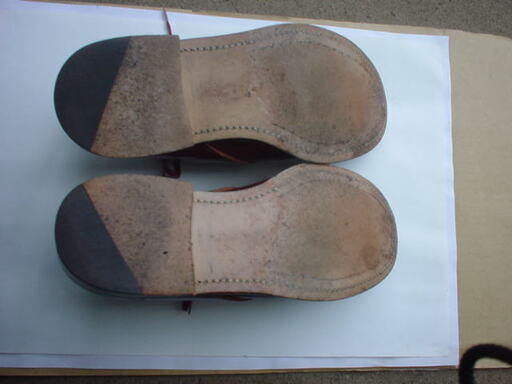 【返品交換不可】 皮靴　コムデギャルソン　茶色　サイズ２４ 1/2 革靴