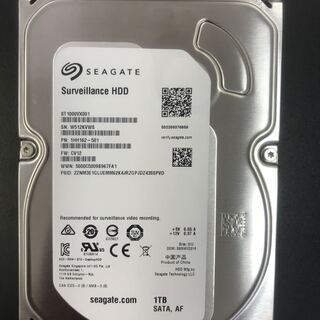 Seagate Surveillance HDD 容量1TB S...