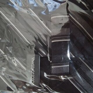 新品未使用　ドルチェ＆ガッバーナ　D＆G　モノトーンストライプネクタイ