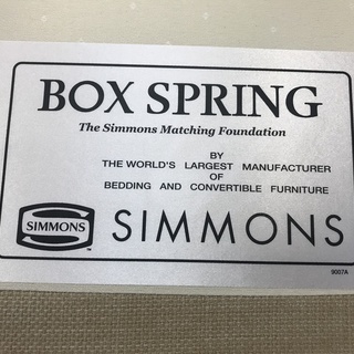 シモンズ　SIMMONS　ダブルクッション　シングルベッド