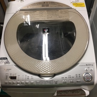 ☆中古 激安！！ SHARP　洗濯乾燥機　8ｋｇ　ES-TX8B...