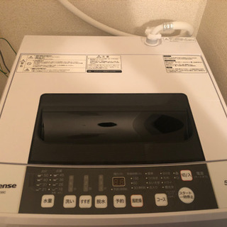 Hisense洗濯機【美品:3ヶ月しか使っておりません】