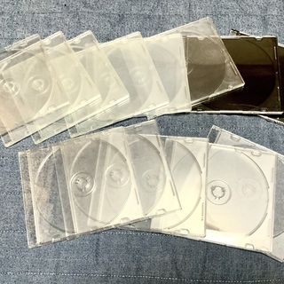 【お取引終了】 CD・DVDケース（厚さ5mm）差し上げます。0円