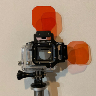 GoPro 水中用 3色レンズフィルター & 自撮り棒(極太)