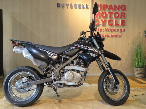 □KAWASAKI D-TRACKER LX125D カワサキ ディートラッカー 125cc 1841km ブラック オフロード 美車 実動! バイク 札幌発
