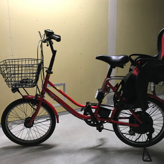 エアロライフ 電動自転車 中古 angee+n レッド