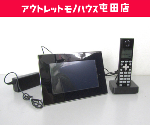 電話機 7インチ フォトフレーム インテリアホン シャープ JD-7C1CL 子機付☆ 札幌市 北区 屯田
