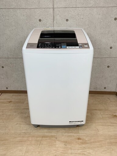 S6*2 日立 HITACHI タテ型洗濯乾燥機 BW-D8TV 8.0kg ビートウォッシュ 2015年製