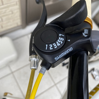 クロスバイク　白　