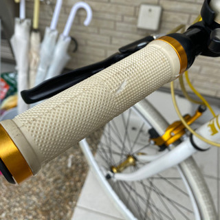 クロスバイク　白　