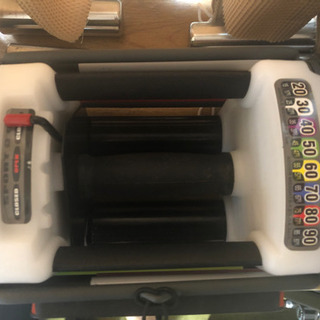 可変式27段階ブロックダンベル90ポンド(41kg) 2個