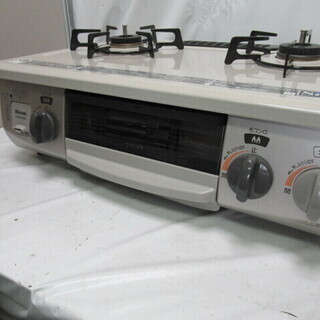 JAKN1309/ガスレンジ/コンロ/テーブル/LPガス用/左強火力/リンナイ/Rinnai/RT33NJH-L/KGM563BEL/中古品/ JAKN1309/ガスレンジ/コンロ/テーブル/LPガス用/左強火力/リンナイ