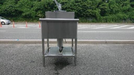 ★中古品 業務用1槽シンク 横600mmx奥600mmx高800mm