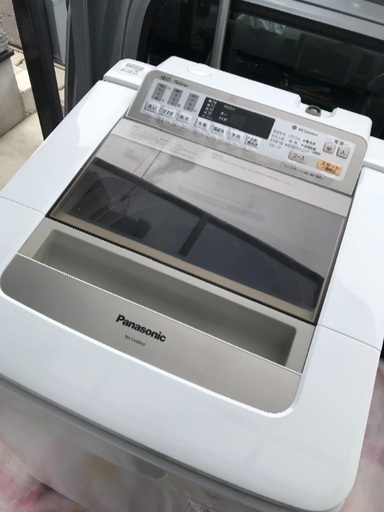 取引中2016年製パナソニック全自動洗濯機容量9キロ美品。千葉県内配送無料。設置無料。