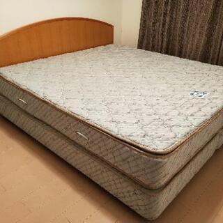 [値下げ! 7/12までご連絡下さい!] シーリー社製　キングサイズベッド一式