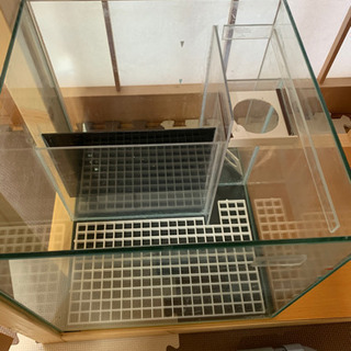 60cmオーバーフロー水槽 キャビネット 配管セット