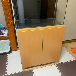 60cmオーバーフロー水槽 キャビネット 配管セット