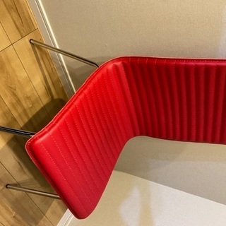 【美品】椅子/チェア(赤色) 2個セット