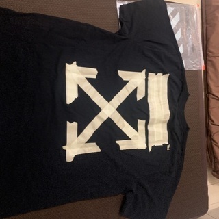 Off-White Tシャツ オーバーサイズ 黒