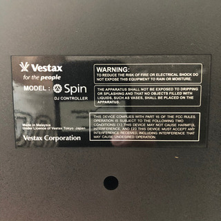 Vestax Spin DJミキサー