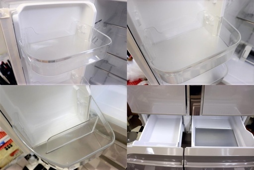 冷蔵庫　HITACHI R-SF480CM 2013年製　475L ソフトブラウン　６ドア　フレンチドア　真空チルドSL　大容量　ファミリー