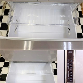 冷蔵庫 HITACHI R-SF480CM 2013年製 475L ソフトブラウン 6ドア