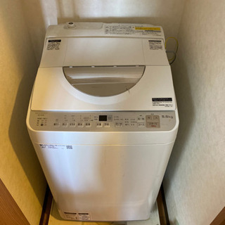 【地域限定送料込み】Sharp ES-TX5B 2018年　洗濯乾燥 SHARP 中古 洗濯5.5kg乾燥3.5kg 全自動洗濯乾燥機 シャープ ES