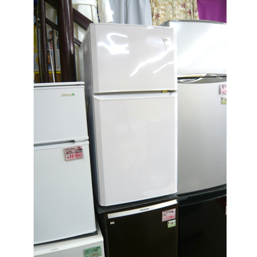 札幌 2015年製 106L 2ドア冷蔵庫 ハイアール ホワイト BKF981759 白 100Lクラス 本郷通店
