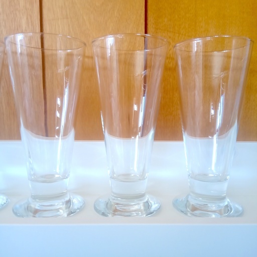 箱入新品　ピルスナー　ビアグラス　６こセット　ビール　スカッシュ　カクテル