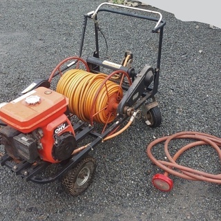 鹿児島発 クボタ 自走式巻き取りガソリンエンジン動噴 K-HS45S